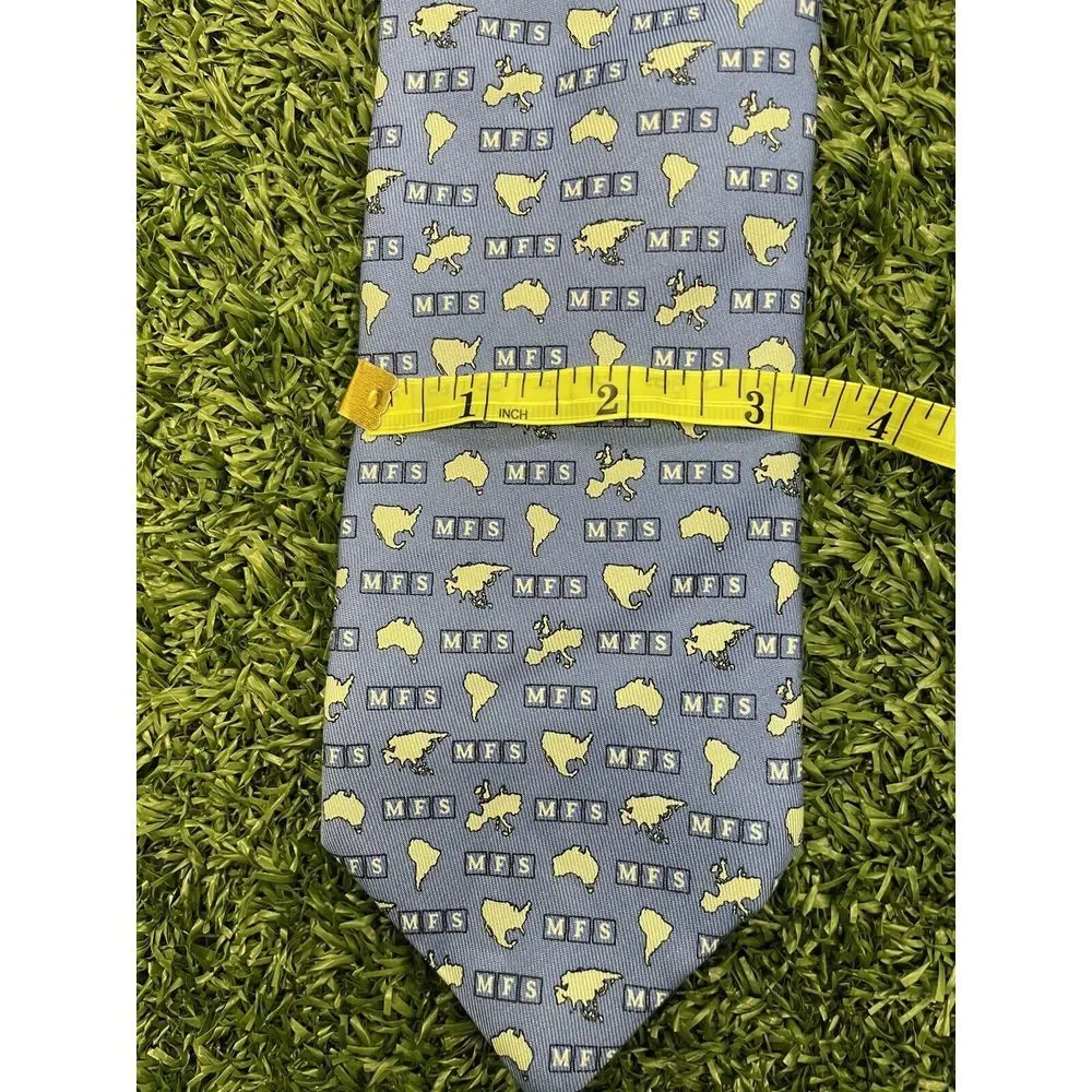 Vineyard Vines Blue MFS INVESTMENT MANAGEMENT USA SILK Tie HMA1420 Necktie Men‎